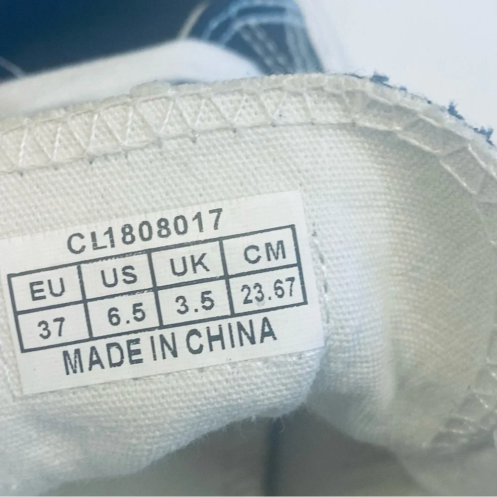 Jenn Ardor Womens Blue Canvas Sneakers